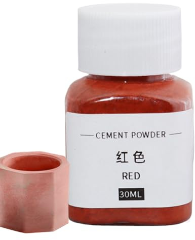 Cement Pigment Powder | Black, Red, Blue, Green Iron Oxide Color Dye Tint For Concrete, Mortar, Plaster, Clay, And Paint – 30ml Artistic Colorant For DIY Craft And Building