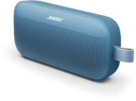 Bose SoundLink Flex SE Tragbarer Bluetooth Lautsprecher (2. Gen.), Tragbarer Outdoor Lautsprecher, wasserdicht & staubdicht, mit naturgetreuem Klang, Ohne Mikrofon, bis zu 12 h Akkulaufzeit, Blue Dusk
