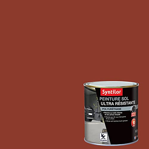 Syntilor - Peinture Sol Ultra Résistante Brique Satiné 0,5L