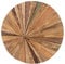 Wanddekoration Teakholz hellbraun/dunkelbraun rund ø 60 cm Modern Morelia