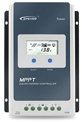 EPEVER® 20A MPPT Solarladeregler 12V/24V Automatische Identifizierung mit LCD-Display für Kommunikation Basisstationen und HaushaltsSysteme - Tracer 2210AN