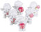 Logbuch-Verlag 6 kleine Schutzengel Engel Figuren Give-Away Mitgebsel rosa weiß 5 cm mini Geschenk
