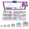 Swpeet Swpeet - Dado in acciaio INOX 304 18-8 Kit dadi quadrati 150P