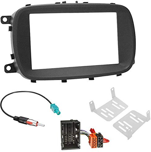 sound-way - Kit de Montaje Marco para Radio Pantalla 2 DIN Adaptador para FIAT 500X (334) 2015+ - KA11-805