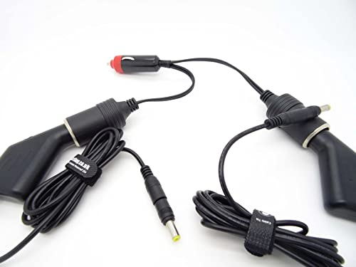 Car Charger Both Screens For Nextbase sdv47-a Twin/Dual Screen Portable DVD Player