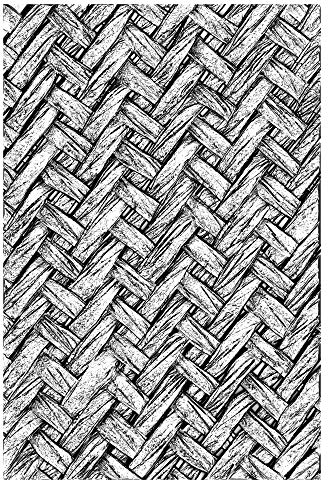 Sizzix Prägeschablone 3 D Texture Fades 664759 Intertwine von Tim Holtz One Size