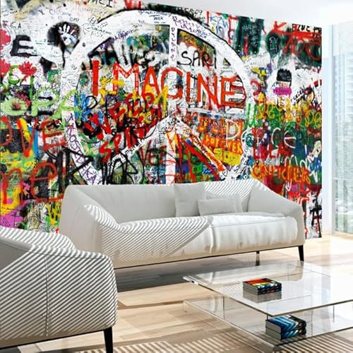Paris Prix Papier Peint Hippie Graffiti 280 x 400 cm