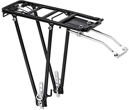 Trintion Fahrrad Gepäckträger Universalbefestigungsset Universal Aluminium Schnellspanner FahrradGepäckträger für 24-28 Zoll MTB/Rennrad Schwarz