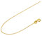 ACALEE Halskette 333 Gold / 8 Karat Panzer-Kette 0,8 mm eleganter Halsschmuck aus Echtgold für Damen, wunderschöne Geschenkidee, 10-3008-42 42 cm