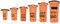 DonDon Dry Bag wasserdichte Tasche 2l, 5l, 10l, 15l, 20l, 30l Pack-Sack Beutel mit Schultergurt - orange 5 Liter