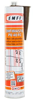 EMFI MGA40041 Mastic polyuréthane PU 40 FC-Brun-Cartouche de 300 ml-74088CE005