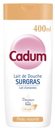 Cadum Surgras Douceur de Lait Crème Douche Lait d'Amandes Douces Bio