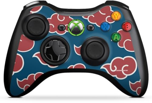 DeinDesign Skin kompatibel mit Microsoft Xbox 360 Controller Folie Sticker Naruto Shippuden Offizielles Lizenzprodukt Akatsuki