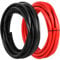 Shonsin Extra Flexible 6 Gauge Silicone Wire 6FT【3ft Black + 3ft Red Separated】 6 AWG Stranded Battery Wire 3200 Strands 0.08mm Tinned Copper Conductor