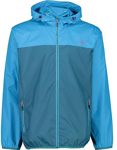CMP Herren Hoodie Rain Jacke Regenjacke Hardshelljacke | Wassersäule 5, Winddicht & wasserabweisend, Verschweißte Nähte, Extrem leicht - 270 g, wasserdicht & immer dabei