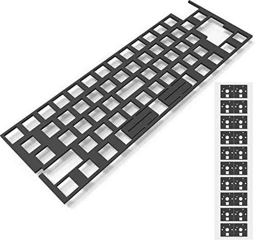 RunJRX Eva Keyboard PCB Foam 60 Layout,Poron Switch Pads 120Pcs and Keyboard Sound Dampeners for Custom Keyboard