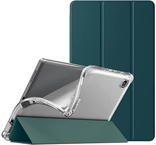 TiMOVO Funda Protectora para Tablet Compatible con Samsung Galaxy Tab A7 Lite 8.7 Inch Tablet 2021(SM-T220/T225/T227), Delgado y Suave Estuche Protector de TPU con Tapa Magnética, Gem Verde
