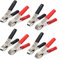 8PCS 30A Crocodile Clips Cable Replacement Alligator Clamp Insulated Battery Clamps Battery Pliers Clamps for Jump Leads (Red and Black)