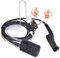 HYS Big PTT Button Earpiece Radio Headset Compatible for Motorola DP4400 DP4401 DP4600 DP4800 DP4801 Walkie Talkie, Covert Acoustic Tube