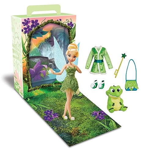 Disney Offizielle Prinzessin Story Puppe von Peter Pan 27,9 cm mit Farbzone und Zusatzkleid, Prinzessin Puppe mit klassischem Outfit