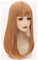SAFWEL Unsichtbare Echthaar-Topper für Frauen, Clip-in-Topper mit Pony, Fransen, glattes Haar für Haarvolumen, täglicher Gebrauch (Color: Brown A)