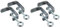 Giussani Rapid mor058aq Klemme, Verzinkt, 8 cm (Packung mit 2)