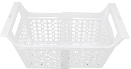 Focket Chest Freezer Basket, Expandable Chest Freezer Organizer Bin with Handle, Universal Deep Freezer Basket Storage Rack Bin for Kitchen, Pantry Storage, Bathroom, Closet, Cabinet