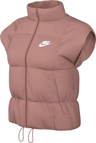 Nike Women's W NSW Tf Thrmr CLSC Vest Jacket, Red Stardust/White, S