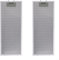 URPIZY Filtro de malla de metal para campana extractora de tamaño universal para la mayoría de las marcas líderes de ventilación de campana extractora 192 x 471 x 9 mm (2 unidades)