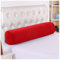 UICMNSI Nacken-Und Knierolle Kopfkissen Kissenrolle Nackenkissen Kissen Rolle Orthopädisches Nackenkissen, Lagerungsrolle, Bolster Side Sleeper Pillow with Abnehmbar Cover(Red,20x80cm/8x31in)