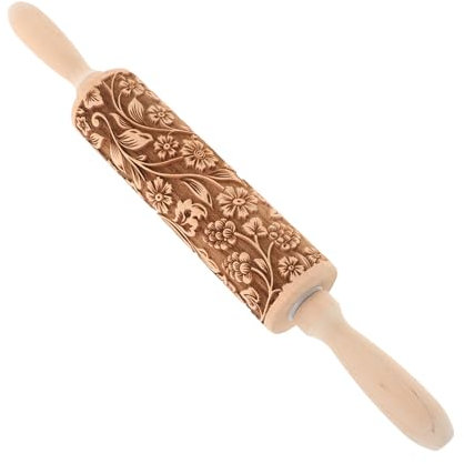 Pâtisserie Bois De Hêtre Avec Motif Embossé Pour Fondant Biscuits Et Pâtes Outil De Cuisson Décoratif Pour Présentation Élégante Des Desserts