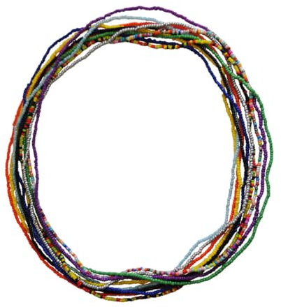 DEARMAMY Körperkette Halskette Damen Taillenperlen Set Dehnbare Strand Taillenkette Für Tanz Und Dekorationen