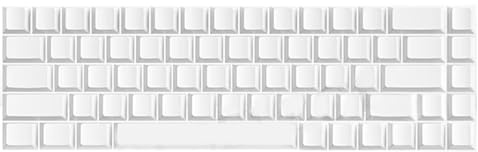 68 Tasten Blanked White Keycaps Set Original Höhe ohne Schriftzug passend für die meisten mechanischen Tastaturen Minimalistische Blanked Tastenkappen