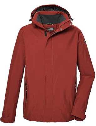 killtec Herren Funktionsjacke/Outdoorjacke mit abzippbarer Kapuze KOS 87 MN JCKT, rotes ocker, 4XL, 43281-000