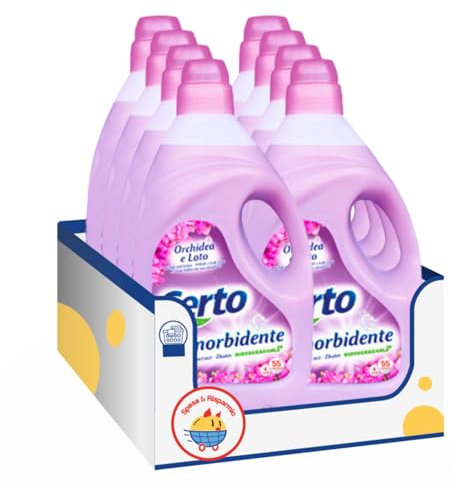 Ammorbidente Bucato Fragranza Orchidea e Loto – 55 Lavaggi – 4LT – Variazioni 4/8/12 Pezzi (8)