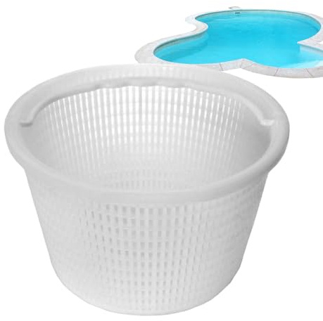 Skimmerkorb - Skimmer Ersatzkorb | 20 cm Swimmings Pool Skimmer Ersatzkorb | Schwimmbad Skimmar mit Griff für Boden und im Boden Schwimmbecken
