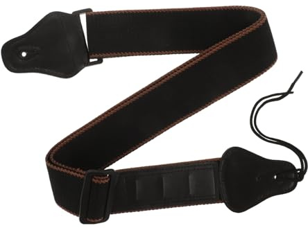 CLISPEED Widened Breathable Guitar Strap with Pick Holder for Acoustic Electric Bass Guitar Comfortable Belt for Musicians