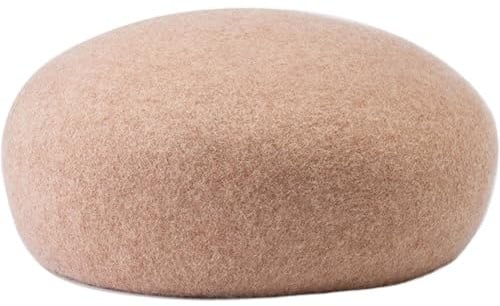 Ppmter Sombrero Pastillero De Fieltro De Lana para Mujer, Elegante Boina De Sombrerería, Sombrero Fedora De Fieltro De Lana para Damas, Sombrero De Novia para Iglesia