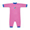 SwimBest Warmsuit - Fleece Lined Warm Baby Swimming Costume with 50+ UV Protection - Pink/Blue, 12-24 Months
