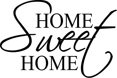 GRAZDesign Wandtattoo Wohnzimmer Sprüche Home sweet home - Wandaufkleber Familie - 45x30cm / 073 dunkelgrau