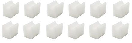 LTWHOME Kompatible Schwamm Filter Pads Passend für Fluval U1 Aquarium Filters (Packung mit 12)
