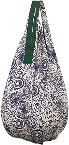 Marna S460F Shupatto Kompakttasche, Drop (Blumenmuster), Öko-Tasche, Shupat, faltbar, vertikaler Typ, langlebig, Blume, Medium