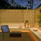 3m x 2m luces de red solar, 200 LED luces de red, luces de jardín al aire libre a prueba de agua, cadena de luces de red para la decoración de la boda del patio de la pared (blanco cálido)