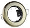 6x Einbaustrahler Rahmen Set messing rund super flach - Einbaurahmen aus Aluminium für GU10 MR16 Leuchtmittel - Ø65mm Bohrloch Einbau-Spot Strahler Einbauleuchte