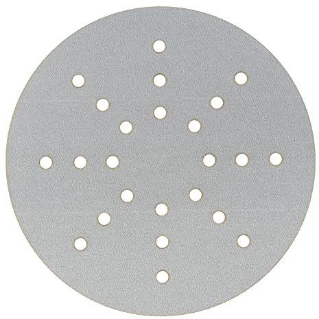 Mirka Iridium Schleifpapier Ø 225mm Klett Korn 320/25 Scheiben/Für Trockenbauschleifer Wand- und Deckenschleifer/Schleifen von Lack, Spachtel, Grundierung, Holz, Stahl, Mineralwerkstoffe