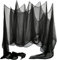 LessMo Super-Size Halloween Gaze Dekoration, 2x5m Gruseliges Schwarz Tuch, Halloween Deko drapieren Türen Eingänge Windows Cover Gaze für Halloween Haunted Hause Party