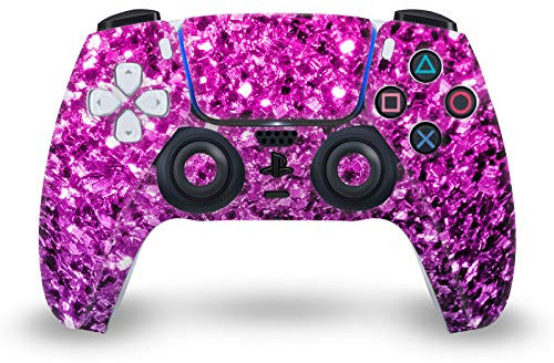 Head Case Designs Licenza Ufficiale PLdesign Porpora Fucsia Mix Arte Vinile Frontalino Sticker Gaming Pelle Adesivo Compatibile con Sony Playstation 5 PS5 DualSense Controller