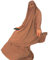 Tanmo Frauen 2pcs muslimisches Gebetskleid Langarm Hijab Khimar Rock Set Abaya Kaftan