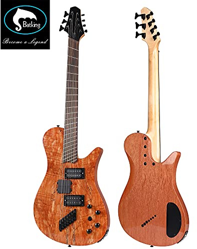 Batking Fächerbund 7 Saiten (3 Basssaiten + 4 Gitarrensaiten) E-Gitarre