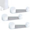Tope puertas suelo giratorio 4 unids - Topes para puertas suelo con retenedor blanco - Tope sujeta puertas suelo adhesivo - Retenedor puerta giratorio 360º